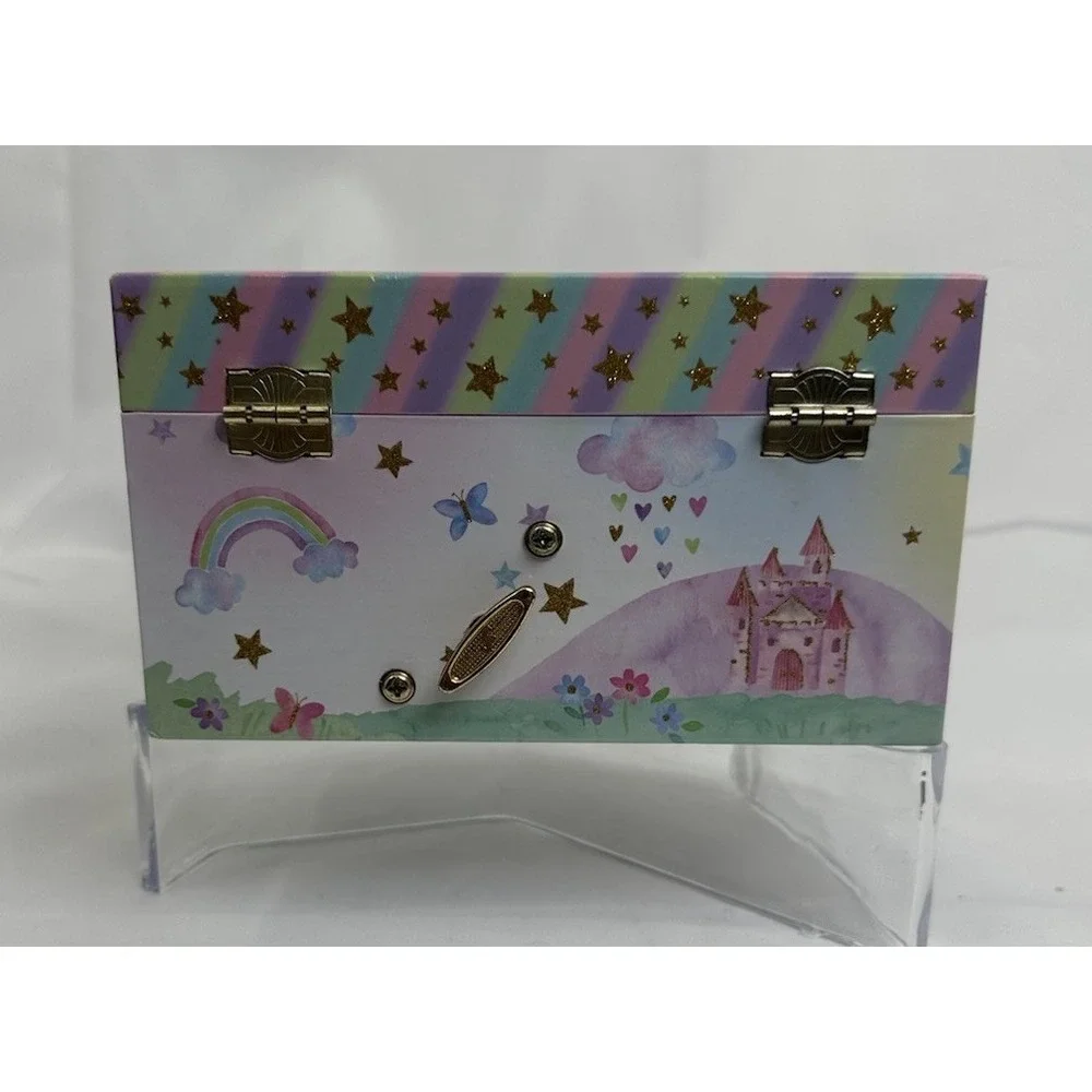Unicorn Musical Jewelry Storage Box Spinning Jewelkeeper‎ EUC Kids Keepsake